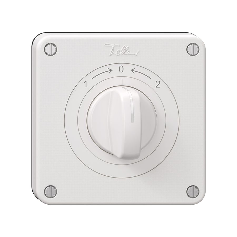 Contact pivotant NEVO N.CO avec manette, KS, 1->0<-2, blanc