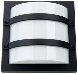 Applique LED SG Largo 10W 550lm 830 IP65 REG 240×240×112mm nero