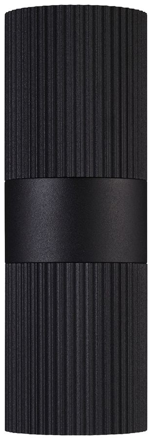 Applique Nordlux Kyklop Ripple 2×GU10 25W IP54 Ø86×140mm nero