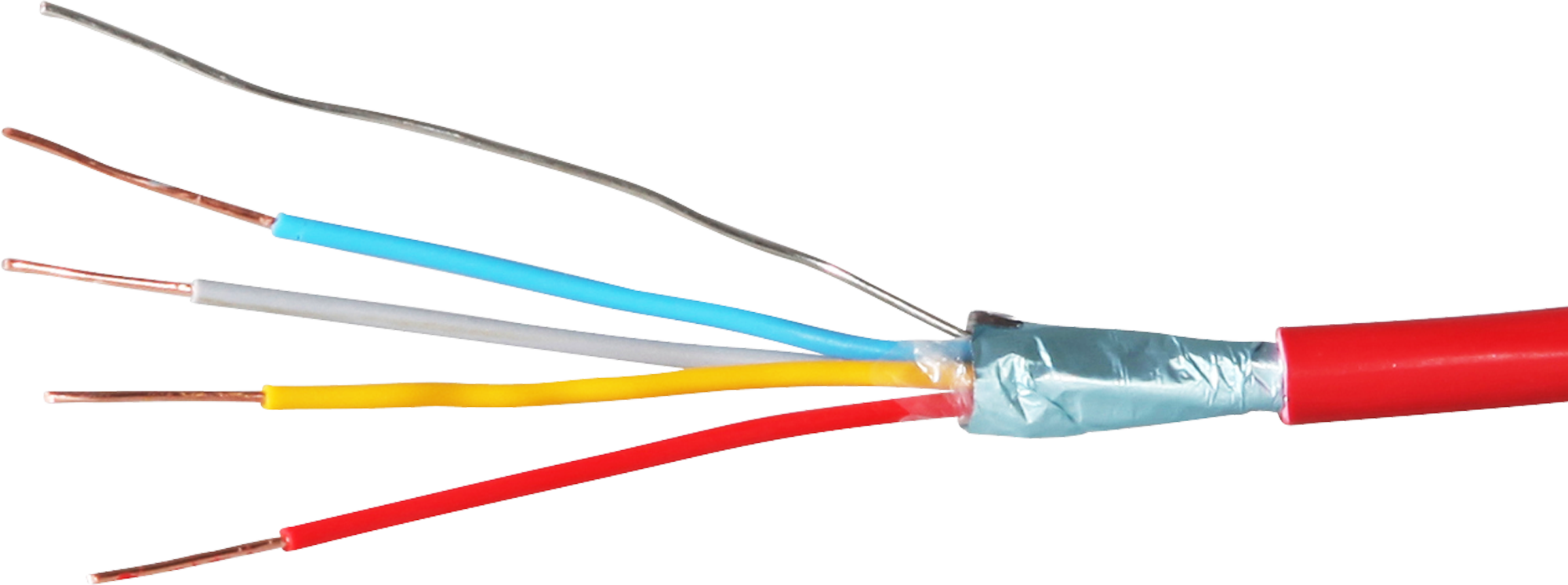 Brandmeldekabel FE180 E30-E90 2×2×0.8+1×0.8 rot