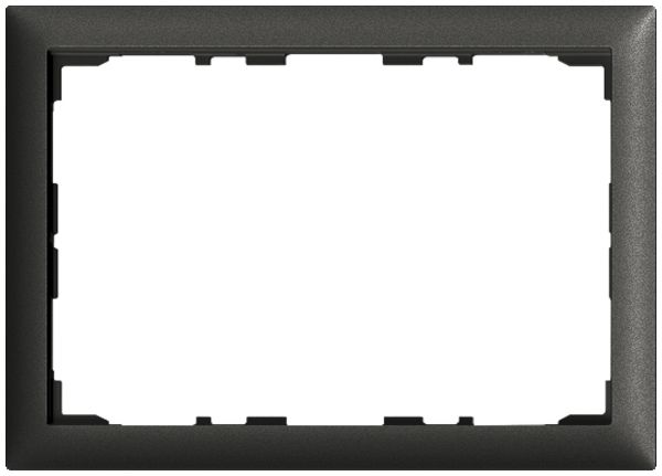 Abdeckrahmen EDIZIOdue colore für KNX-Panel 7" schwarz