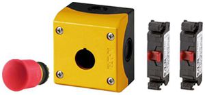 Interruttore arresto emergenza AP RMQ-Titan M22-PV-2KC01-IY1 24…220VDC 1NC gi