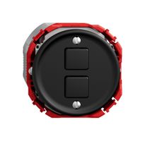 KNX-Taster RGB STANDARDdue SNAPFIX® 2×Taste m.Temperaturfüh.sz