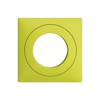 Frontset EDIZIOdue lemon 60×60mm für Schlüsselschalter