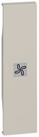 Cache de touche Living Now 1 module avec symbole ventilateur sand