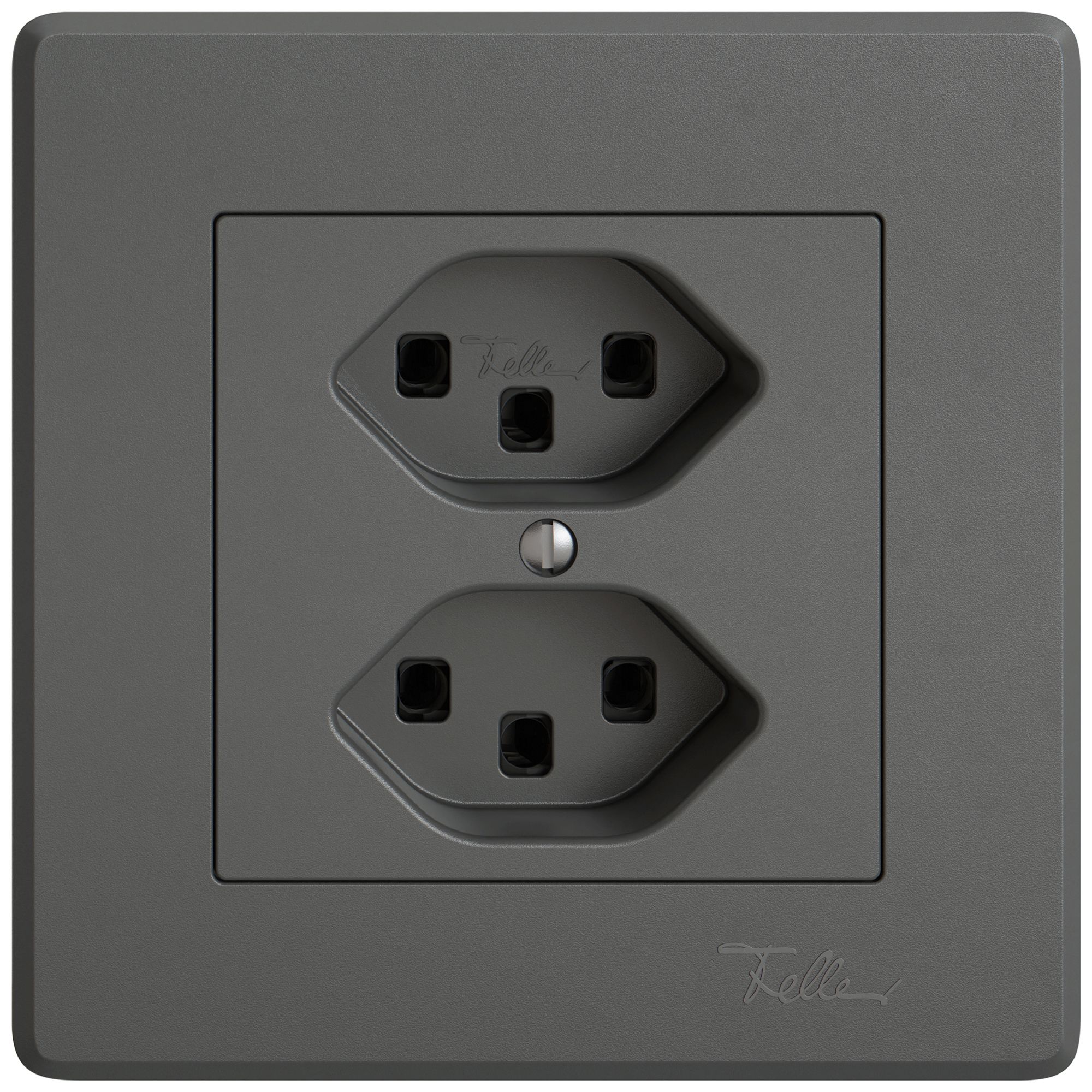 Prise ENC EDIZIO.liv SNAPFIX® 2×T23 grf