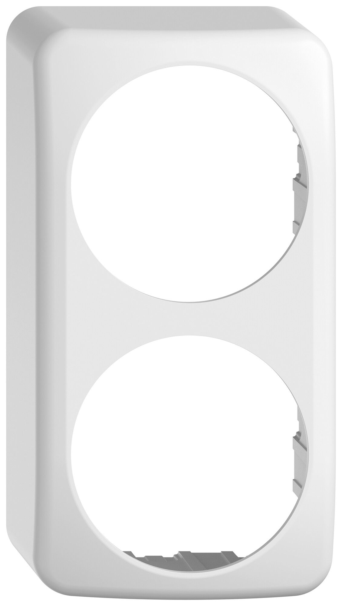 AP-Kappe STANDARDdue SNAPFIX® für QX.CO.54-Apparate 2×Ø58mm ws