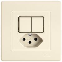 Combinazione INC EDIZIO.liv SNAPFIX® 2×schema 3+T13 con shutter cr