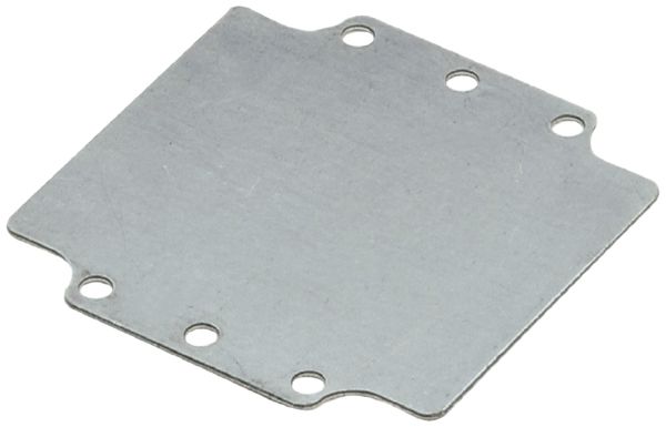 Plaque de montage Weidmüller POK MOPL 107×109×1.5mm tôle d'acier zinguée