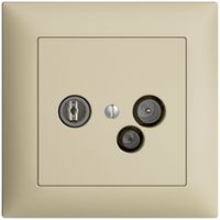 Prise d'antenne ENC TV-R-données DD04 5…65MHz EDIZIOdue vanille