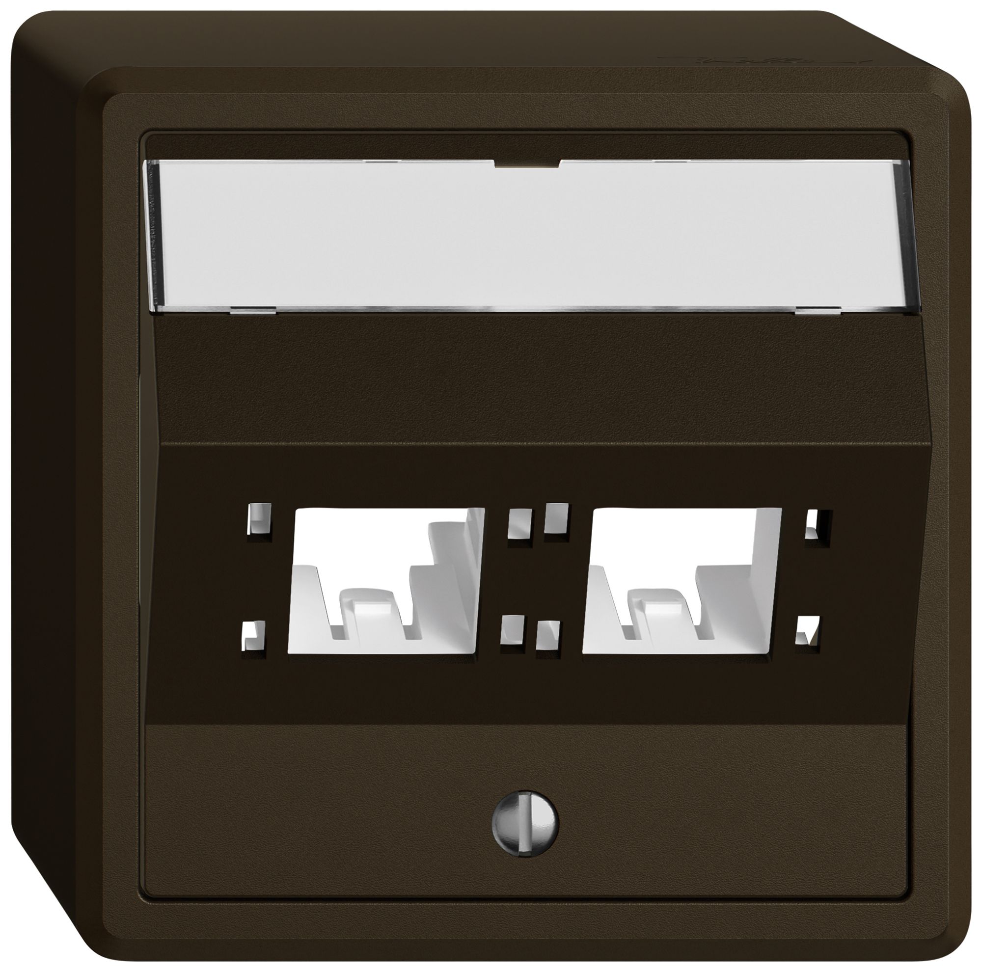 AP-Montageset EDIZIO.liv SNAPFIX® für freenet Kat.6A Adapter 2× br