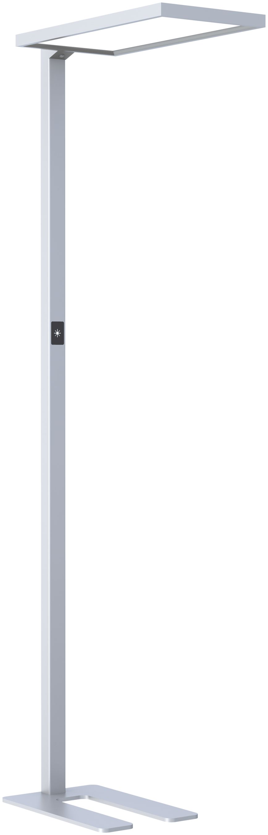 LED-Stehleuchte DOTLUX ROOFbutler 80W, 4000K, dimmbar, silber