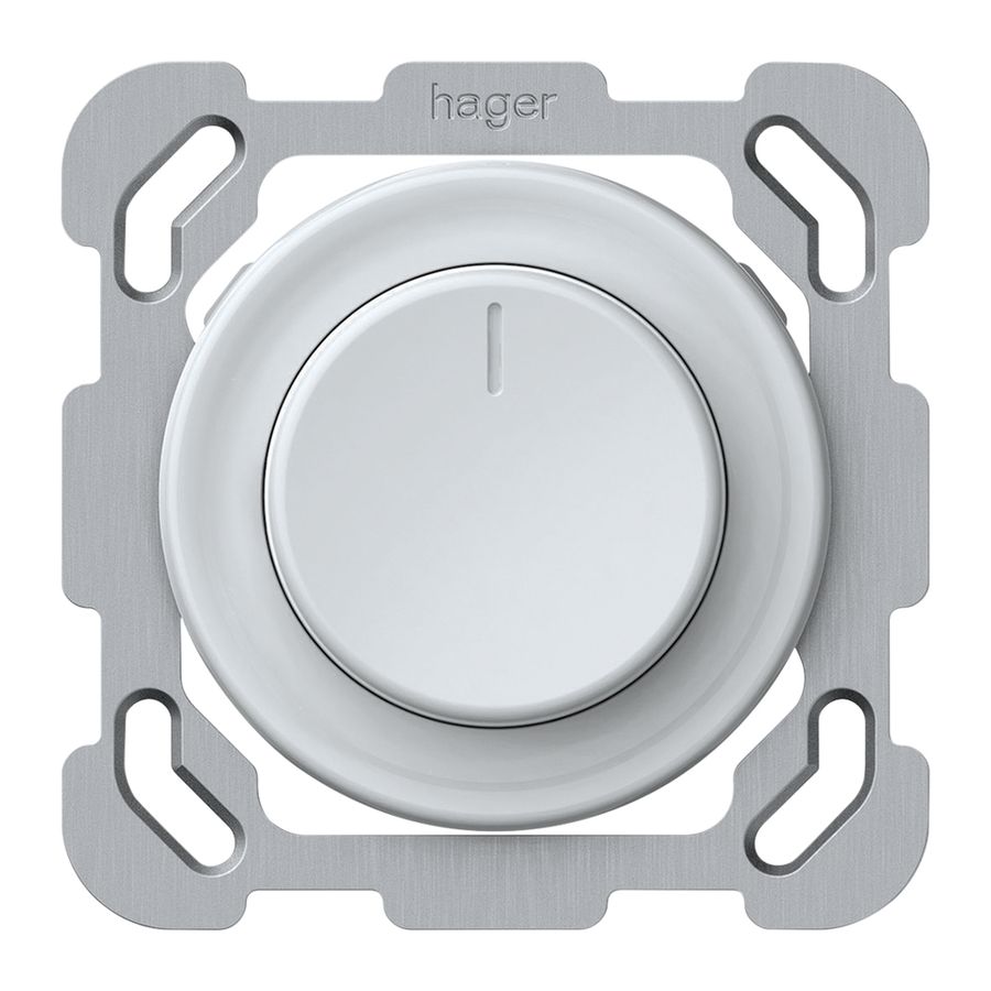 Variateur rotatif ENC Uni-LED origin 230V 20…400VA/W 77×77mm blanc