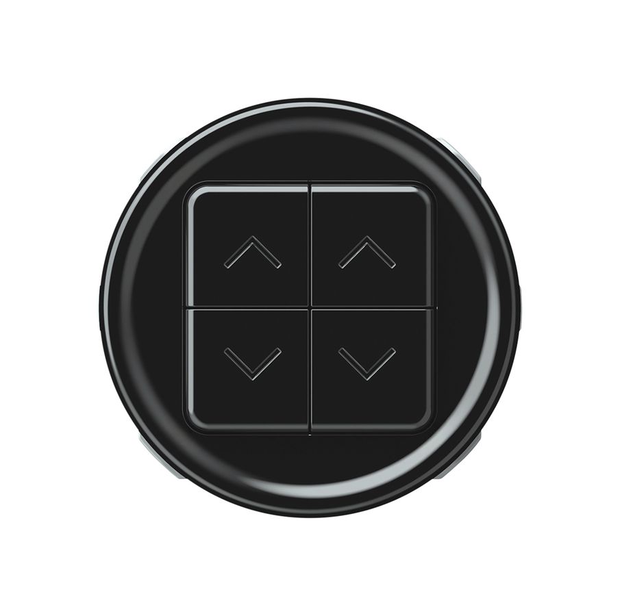 Interruttore tapparelle origin 2P 4×tasti Ø60mm nero