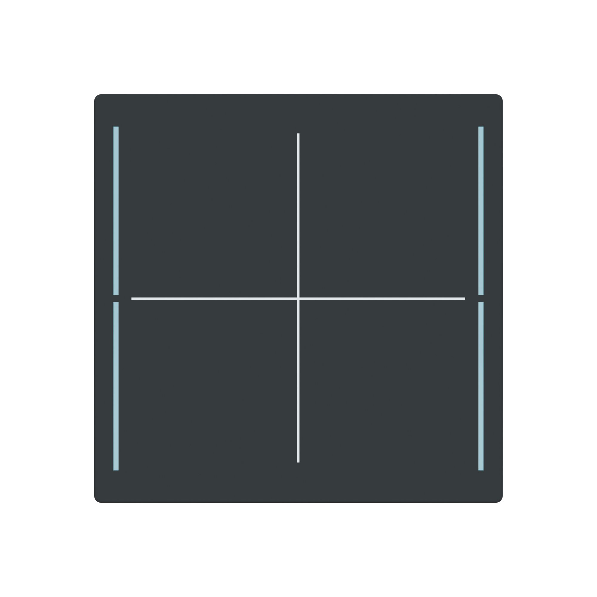 Tasterabdeckung ABB SIDUS touch 4-fach anthrazit