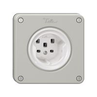 Prise NEVO, 1×T25, gris clair