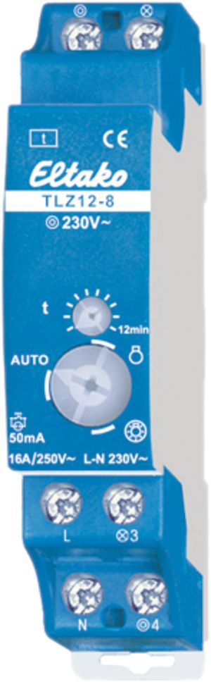 Timer per luce delle scale AMD Eltako TLZ12-8 230V 1S 16A/250V 0.2…12min