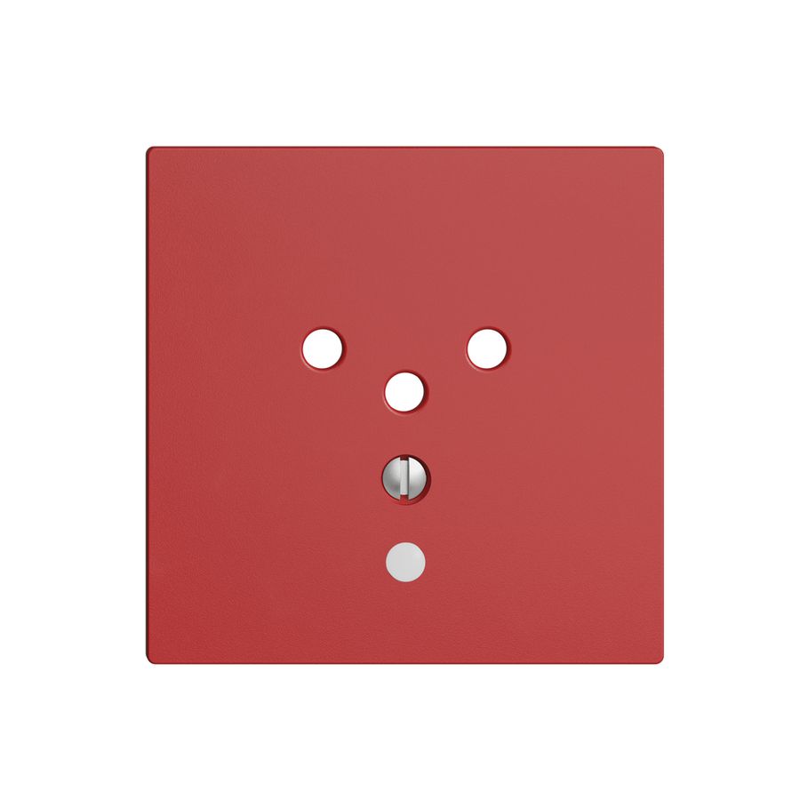 Frontplatte EDIZIOdue T12 berry 60×60mm mit Linse für Steckdose