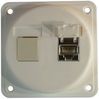 Dose Kat.6 IK 2f.1RJ45/s weiss