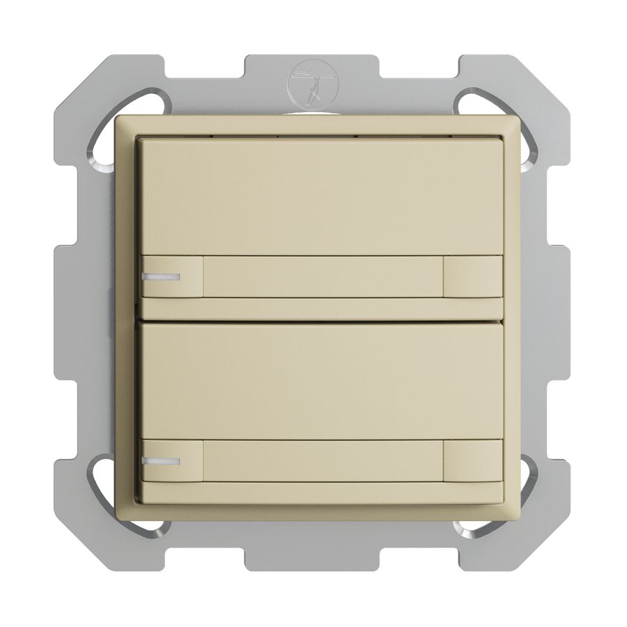 Poussoir KNX RGB ENC EDUE, 250mW, a.LED RGB, papier, 2×poussoir, C.2×T., van