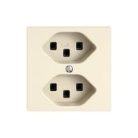 Steckdose EDIZIO.liv SNAPFIX® 2×T23 cr