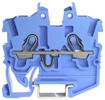 Borne de passage WAGO TopJob-S 2050 1mm² 2L 13.5A 500V TH15 bleu