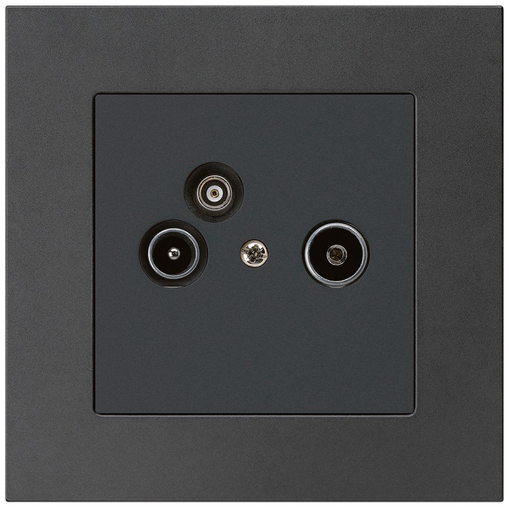 UP-Antennendose R/TV-Daten kallysto.pro 19dB schwarz