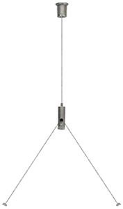 Seilabhängung DOTLUX Stahl 800mm Silber