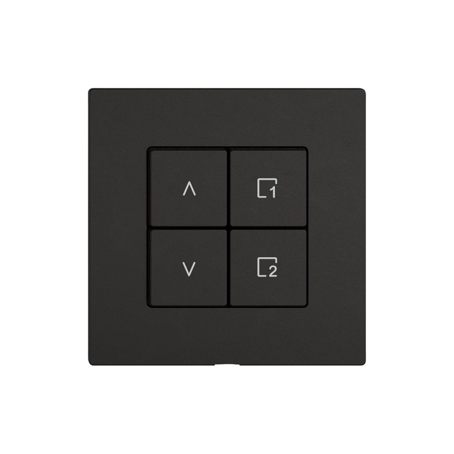 Kit di montaggio EDIZIO.liv Wiser SNAPFIX® p.tapparelle 1C scena 4T ne