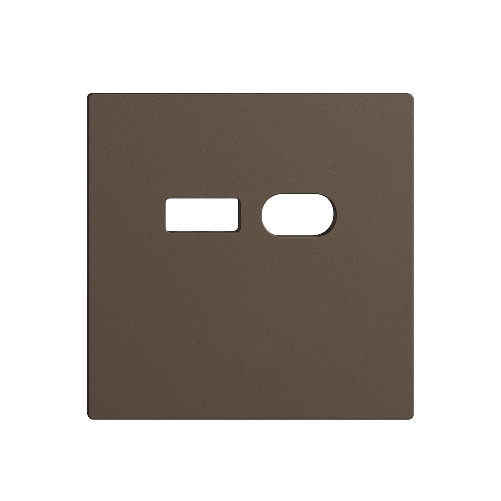 Montageset Feller EDIZIOdue für Steckdose USB 18W Typ A + Typ C coffee