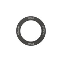 Kennscheibe NEVO, f.Drehschalter, Automat-Hand-Automat-Hand, schwarz