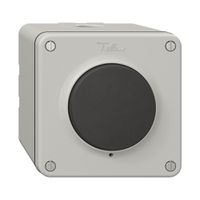 NAP-Drucktaster NEVO, Schliesser-Öffner 1L, beleuchtbar, lichtgrau