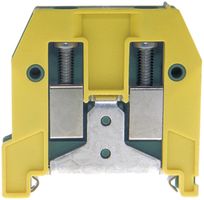 Schutzleiter-Reihenklemme Woertz Ex 4…10mm² Schraubanschluss 2×1 TH35 grün/gelb