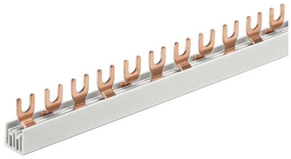 Kammschiene WM G-3L-210/16 C 12×Gabelform 17.8mm 80A 16mm² grau
