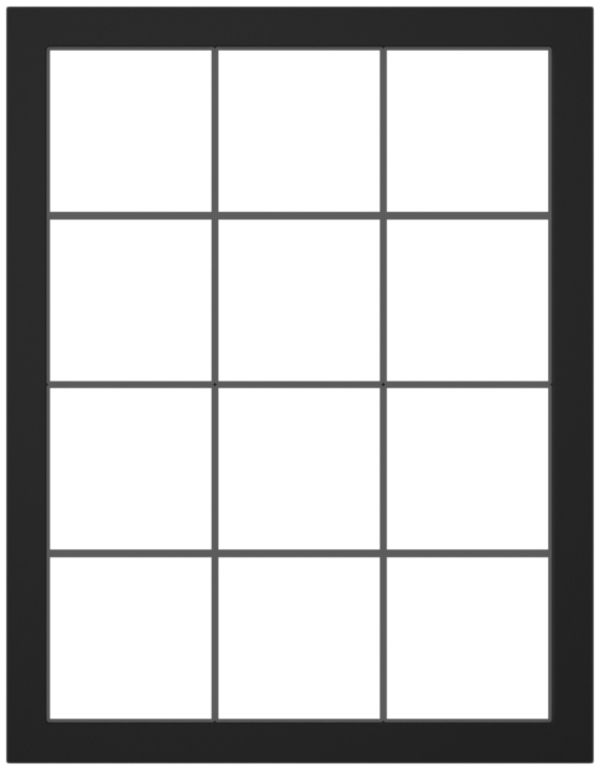 Telaio di copertura SIDUS 4×3 nero