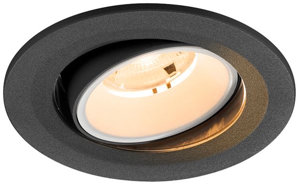 Downlight LED SLV NUMINOS MOVE S 6.7W 1000lm 2700K NB DALI Ø100×63.5 noir/blanc