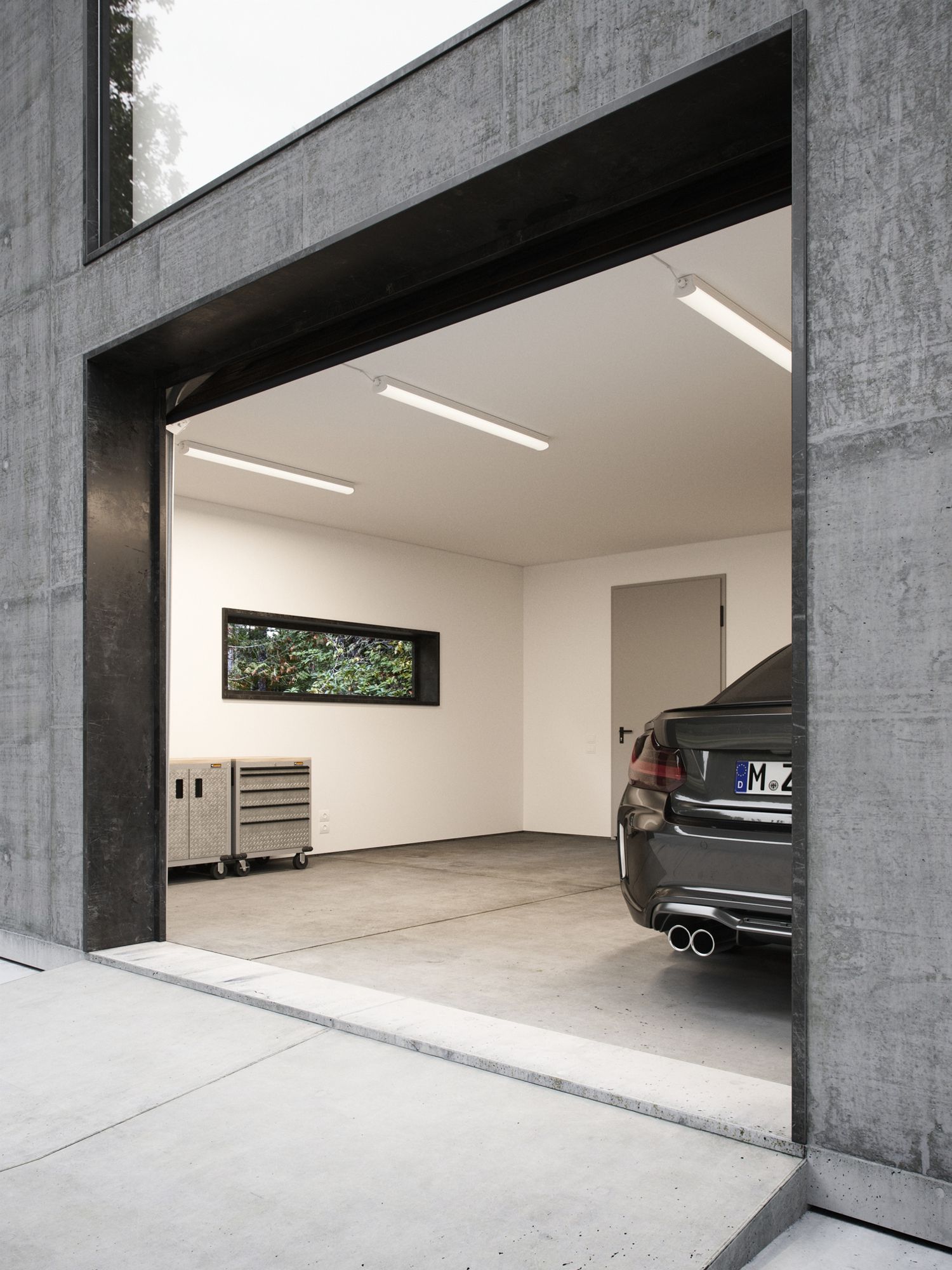 LED-Feuchtraumleuchte Nordlux Oakland 60 12W 1250lm 4000K IP65 632mm weiss