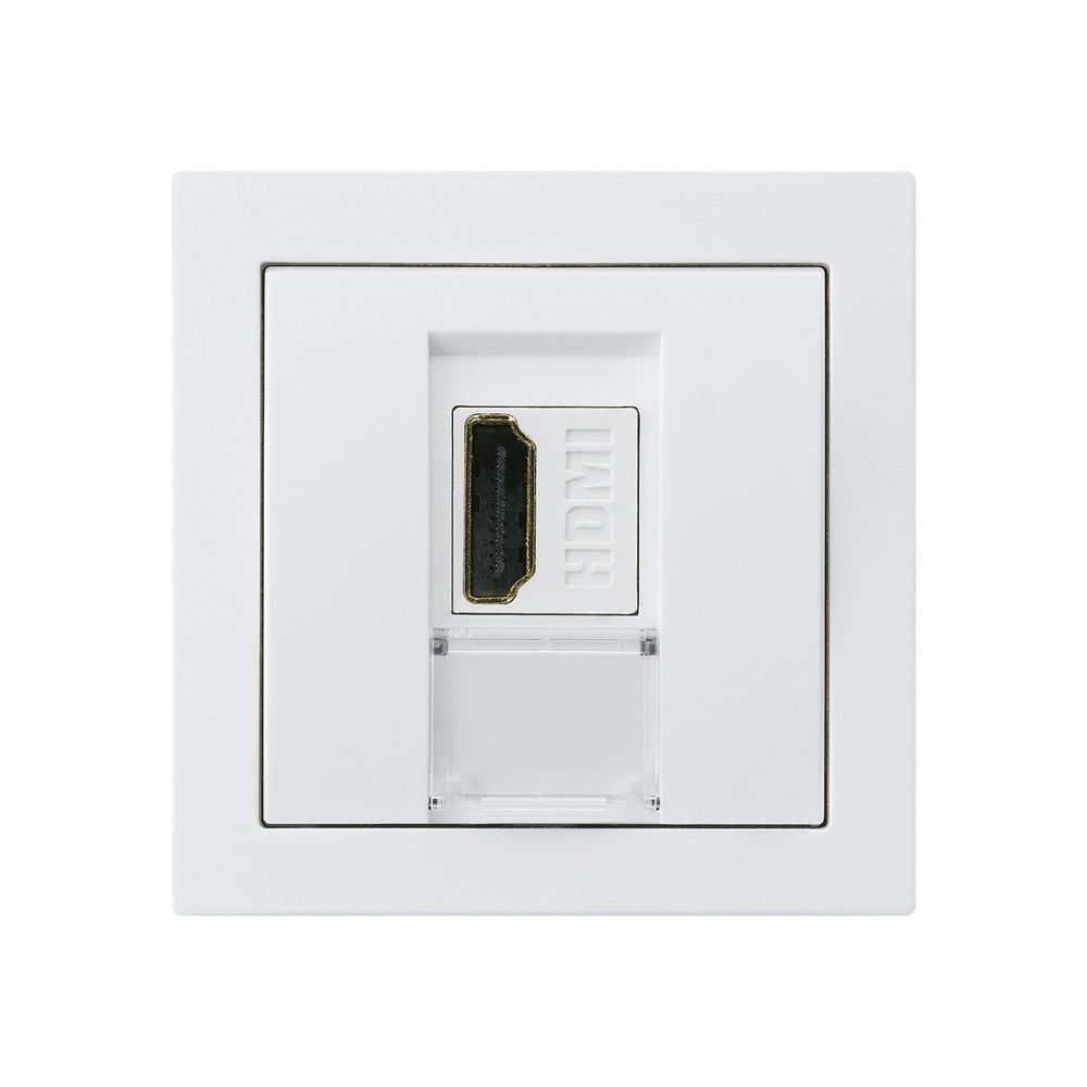 Anschlussdose kallysto A HDMI Durchgangsdose weiss