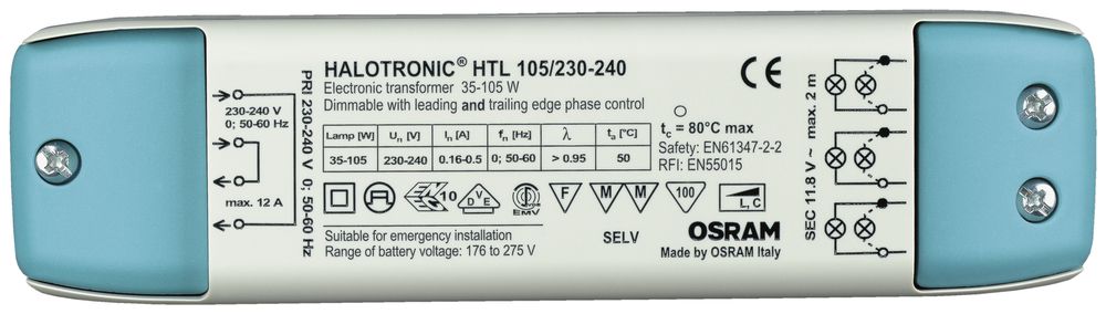 Transfo électronique Halotronic HTL 105/230…240V