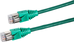 Patchkabel  S/UTP 2RJ45 10m grün halogenfrei