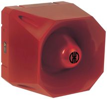 Mehrtonsirene WERMA WM, 42 Töne, 120dB, 18...30VDC, rot