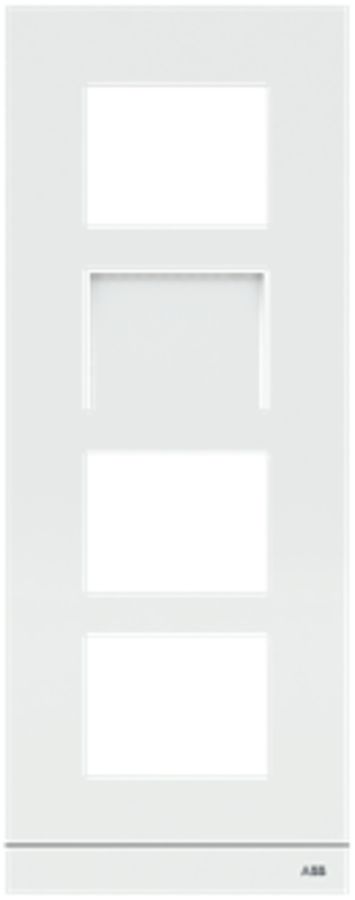Cadre de recouvrement vidéo ABB-Welcome, pour 1/4 (4 modules), Al blanc