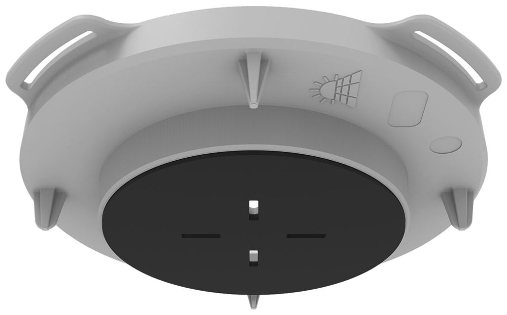 Elemento frontale Spotbox Mini Flex Ø100mm per calcestruzzo a vista grigio