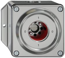 AP-Schlüsselschalter ELEMENT SNAPFIX® 2×1-polig 16A 400V 0-1-0-1 alu