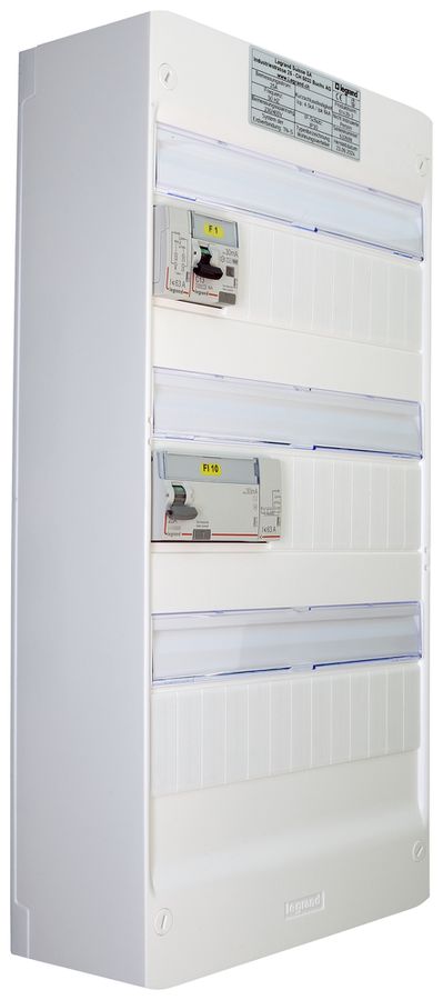 Petit tableau de distribution AP Legrand 3-rangées 39 UM blanc