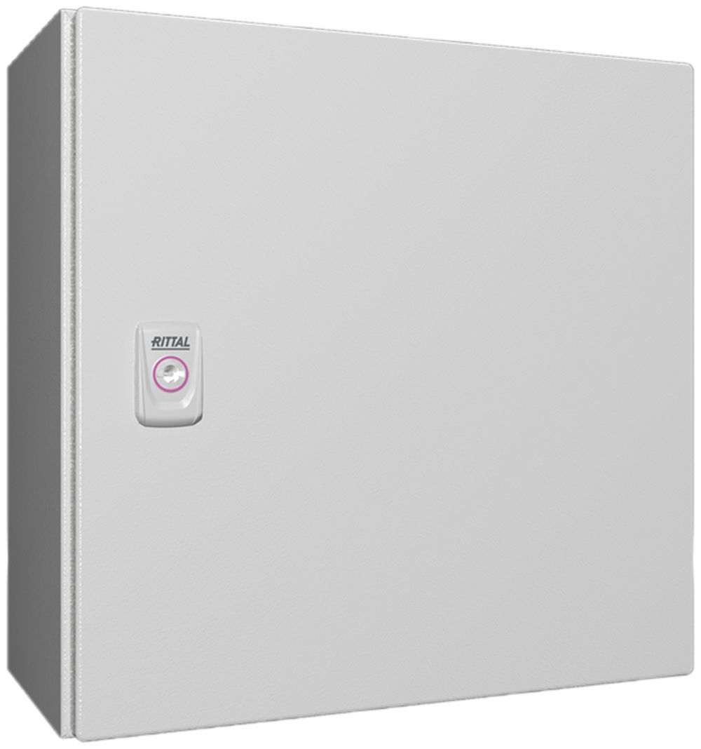 Armoire compacte Rittal AX, 1 porte, IP66, 380×380×210mm, tôle d'acier