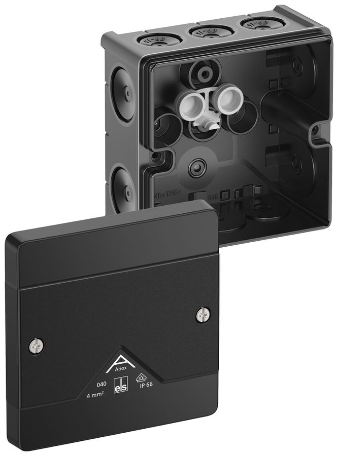 Boîte de dérivation AP Spelsberg Abox 040-L/sw 102×102×57mm IP66 no