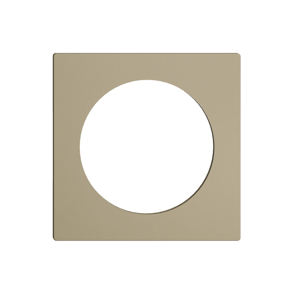 Frontplatte EDIZIOdue sand, mit Bohrung 43mm