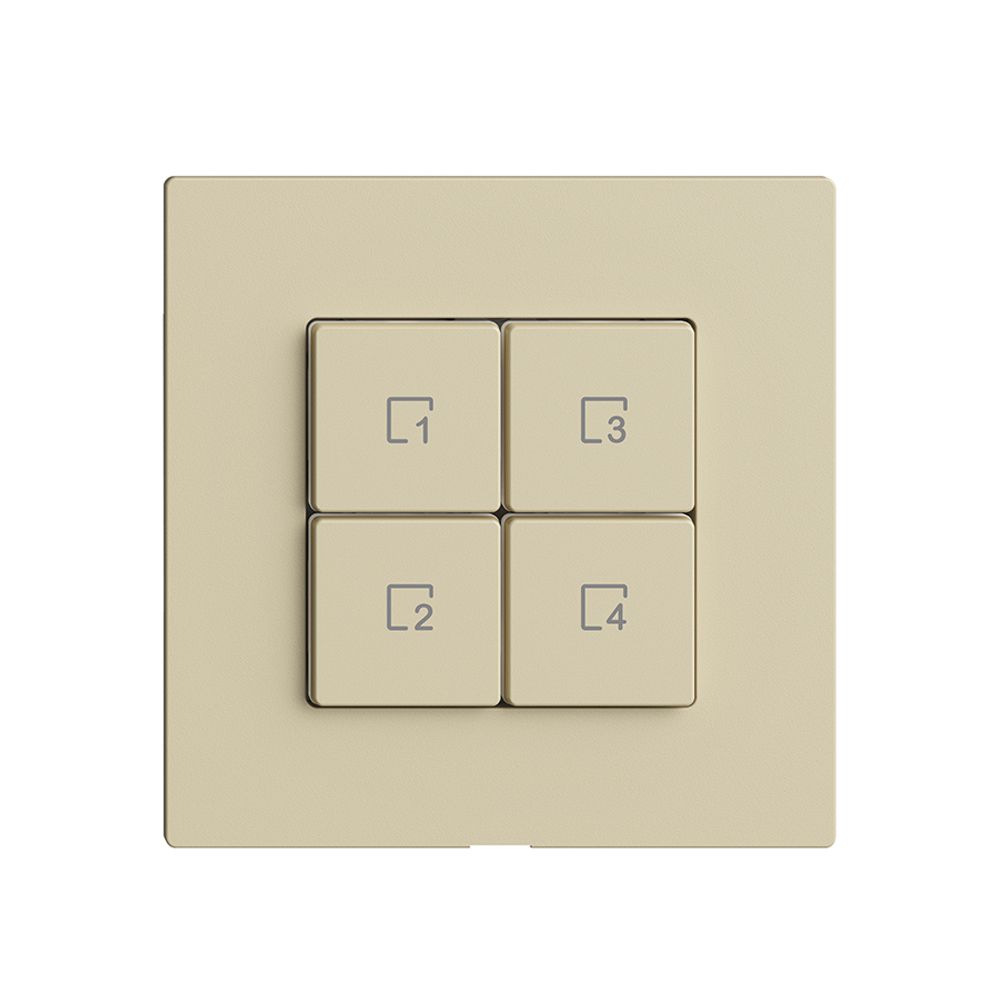 Commande pour poussoir scène 4 scènes/4T Edue Wiser vanille