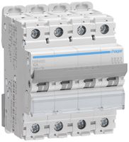 Leitungsschutzschalter Hager MCB 4P 415V Typ D 20A Icu 25kA 4TE